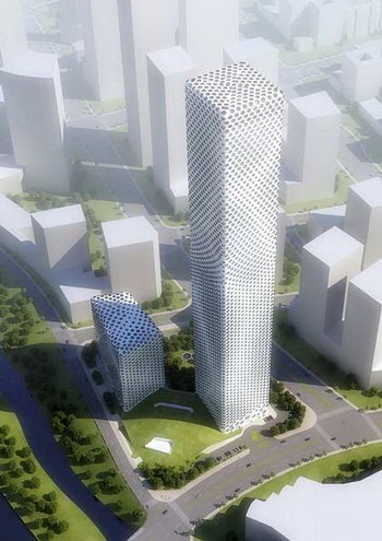 Высотное здание по проекту китайской мастерской MAD2
