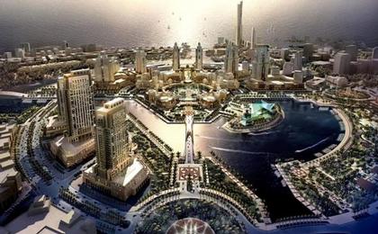 генплан нового города в Саудовской Аравии.